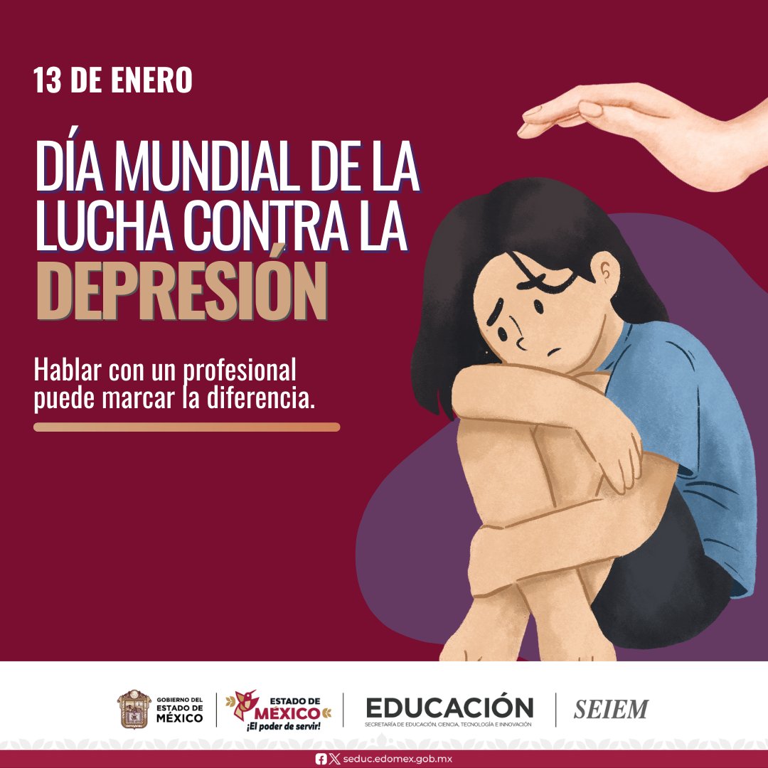 SEIEM_'s tweet photo. En el Día Mundial de la Lucha contra la Depresión, desde #SEIEM hacemos un llamado a reconocer la importancia de la salud mental como parte fundamental del bienestar integral.
#SomosSEIEM
#ElPoderDeLaEducación
#ElPoderDeTransformar
#ElPoderDeServir https://t.co/4hxVpipYBh