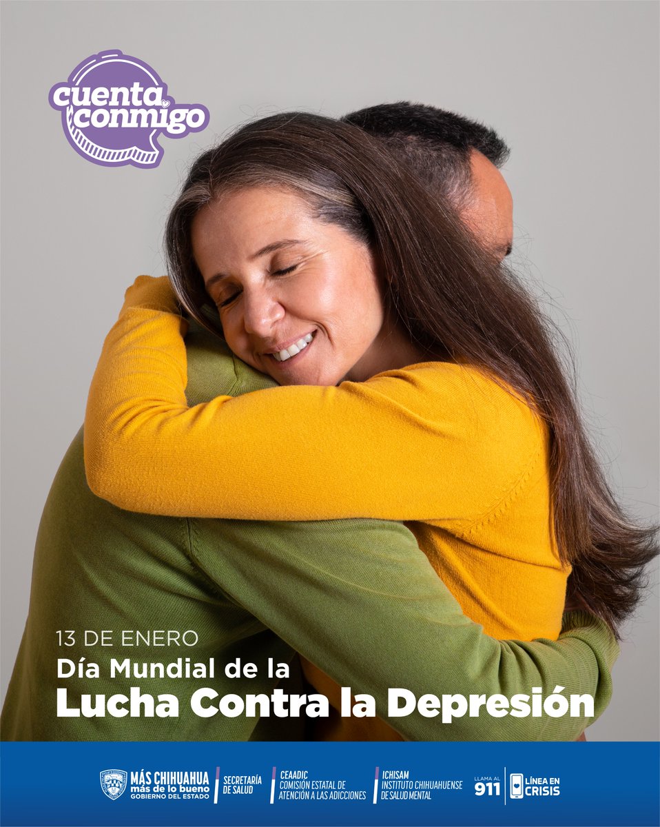 CEAADIC_Chih's tweet image. No olvidemos que la depresión se puede acompañar, tratar y atravesar, no se combate en silencio.
Llama a nuestra línea de apoyo gratuita, es completamente confidencial e inmediata📲 911
#CuentaConmigo
#Maschihuahuamasdelobueno
#Hablemosdeadicciones