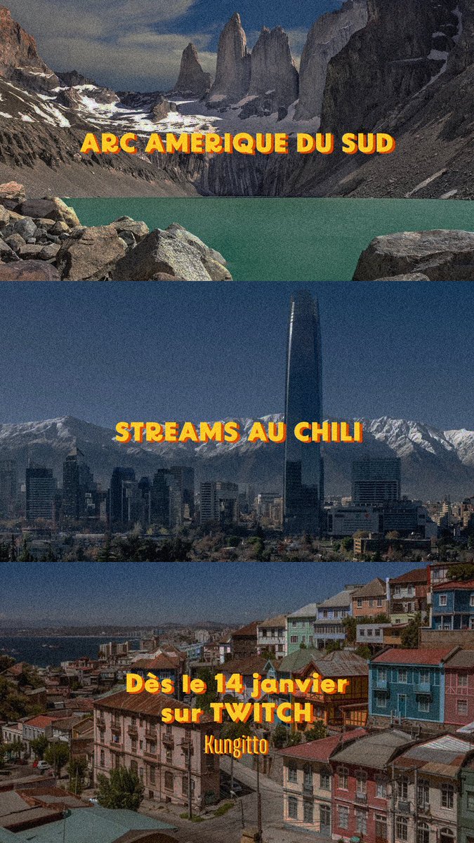 L’Amérique du Sud en live IRL dès demain ! On va découvrir Santiago de Chile ensemble (et pleins d’autres choses) j’ai très hâte ! Et ça se passe sur Twitch !