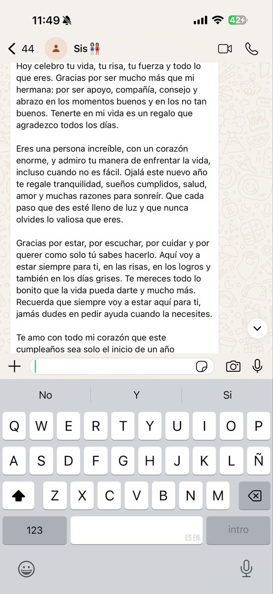 Que nunca me faltes hermanita, te amo💘🙏🏼