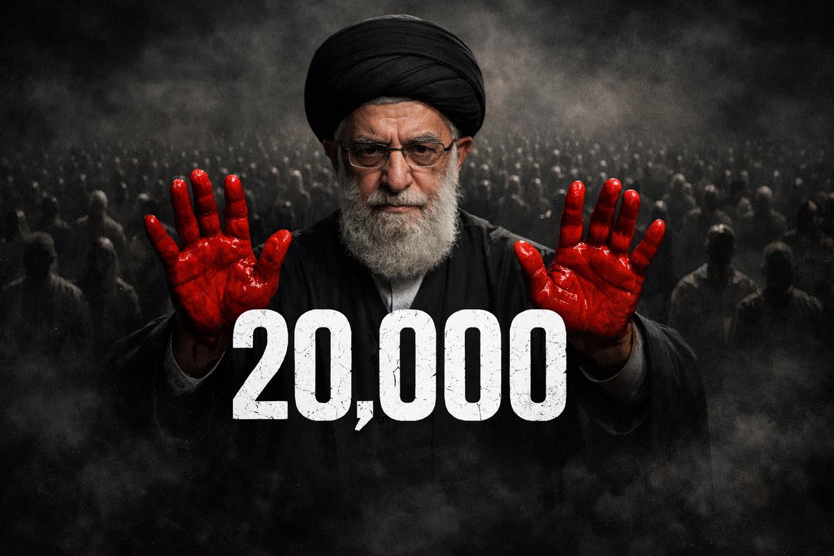 LionsOfZion_ORG's tweet image. Unbelievable, but reports from Iran already indicate at least 20,000 slaughtered.