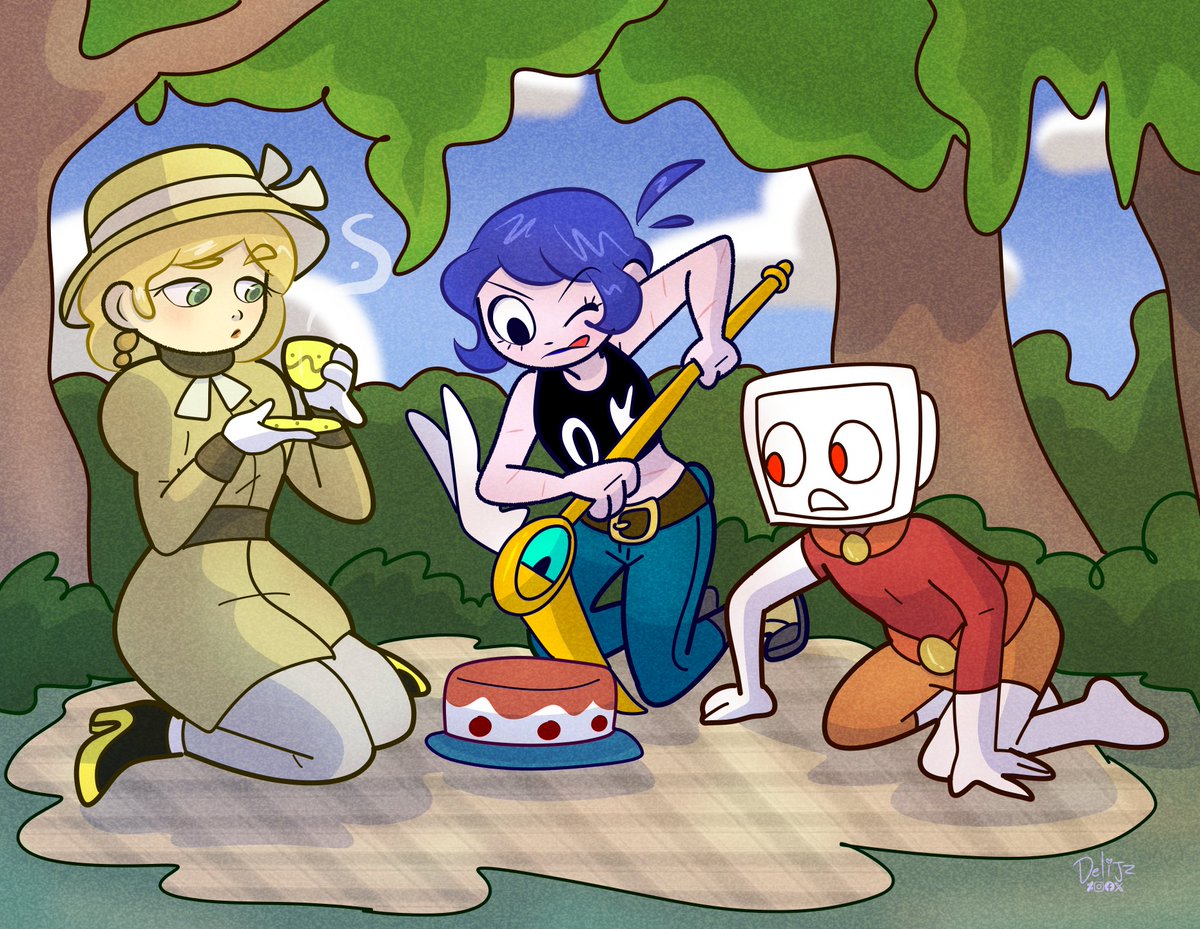 jpz_d's tweet photo. Tocaba un picnic ! Comisión para @Anvaen 💛 muchas gracias por tu compra https://t.co/sRK0xfkA11