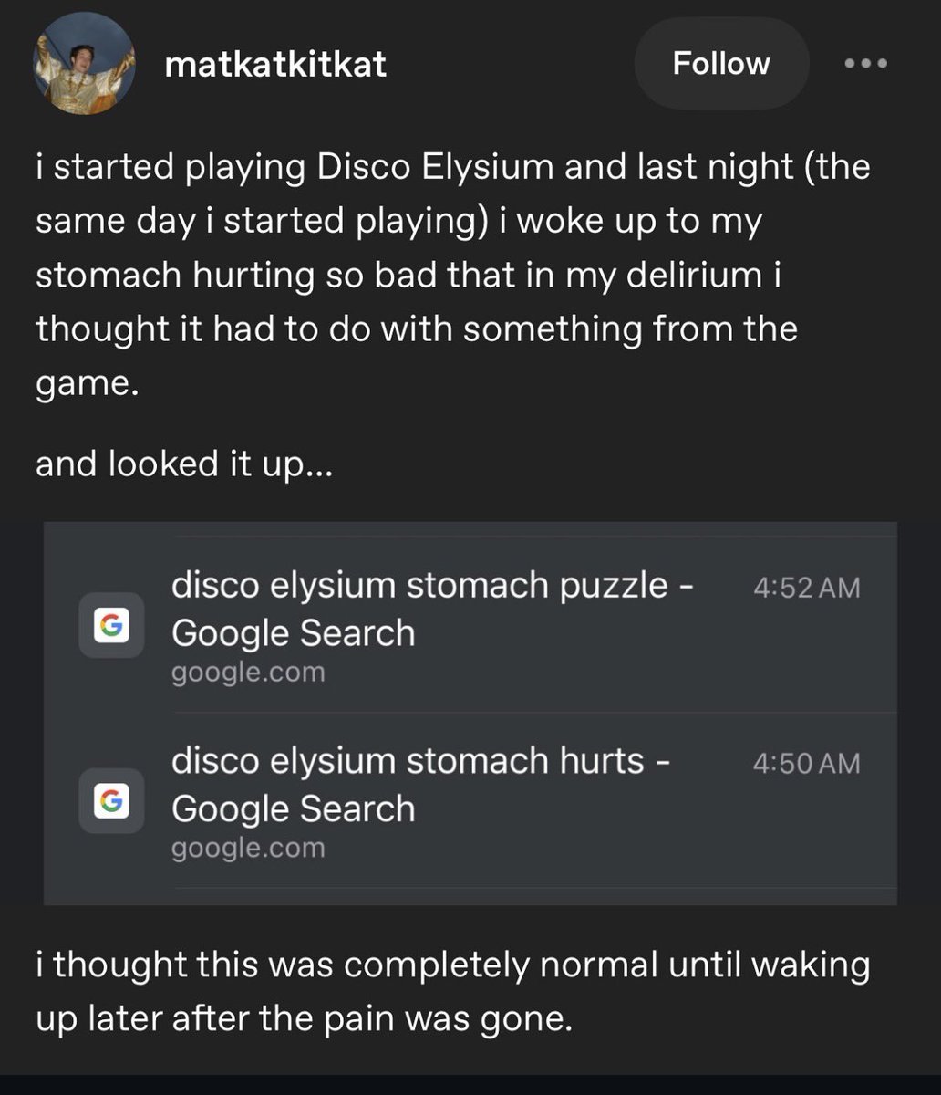 milenkadraws's tweet image. i hate when disco elysium stomach hurts
