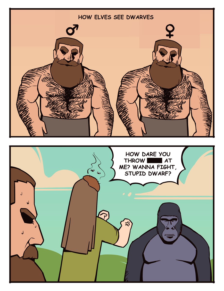 Bonnymama7's tweet image. Dwarf &amp;amp; elf 🔨🧝‍♀️