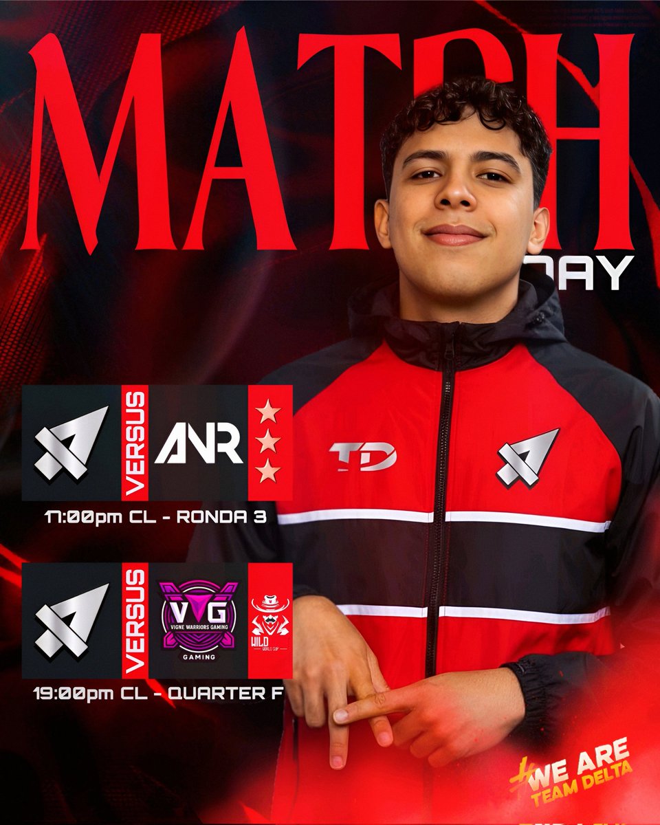 TDelta_CR's tweet image. #TDCR • HOY JUGAMOS ∆ • 

🏆 • @SkylineCupCR
🆚 • @ANR_eSport
⏰ • 17:00 🇨🇱

🏆 • @Wild_West_Cup
🆚 • @VigneWarriorsG
⏰ • 19:00 🇨🇱

¡Good luck! 😉

#GoDelta #AlwaysDelta #WeAreDelta