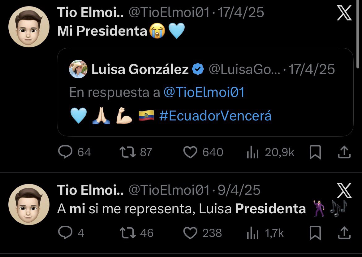 Dejen de ser unos arrastrados cuando les conviene. Hiciste campaña por esa rana y ahora te alegras porque se va cuando votaste por ella DOS VECES.

La RC5 es el cáncer de nuestro país.