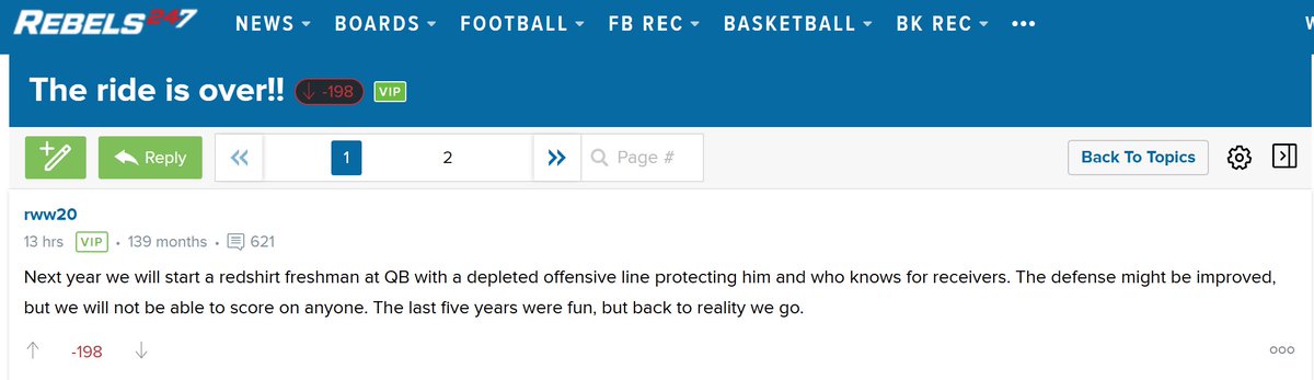 Looks like the ride is over for #OleMiss.  It was fun while it lasted! #HottyToddy
