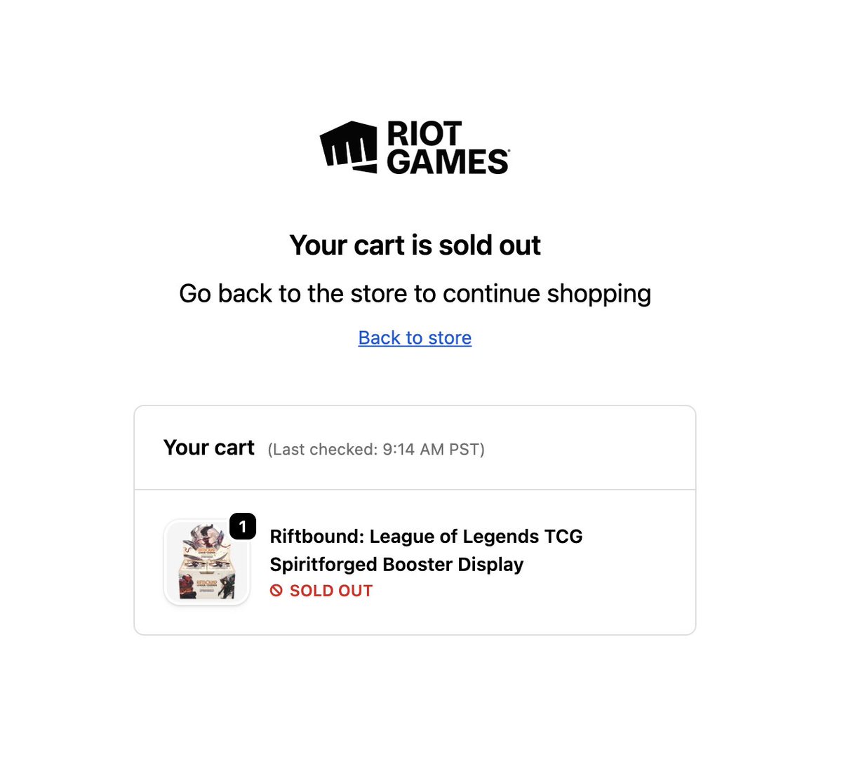 A tale as old as time. Given hope only for it to be snatched away and shoved back into the dirt 🥺 <a href="/playriftbound/">Riftbound</a> please fix the site and your processes in preparation for any future launches