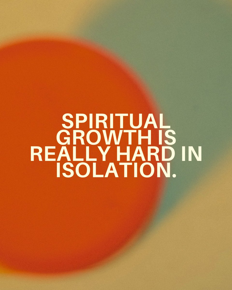 Spiritual growth is hard in isolation.
God designed us to grow together, not alone.
You don’t have to do this by yourself.