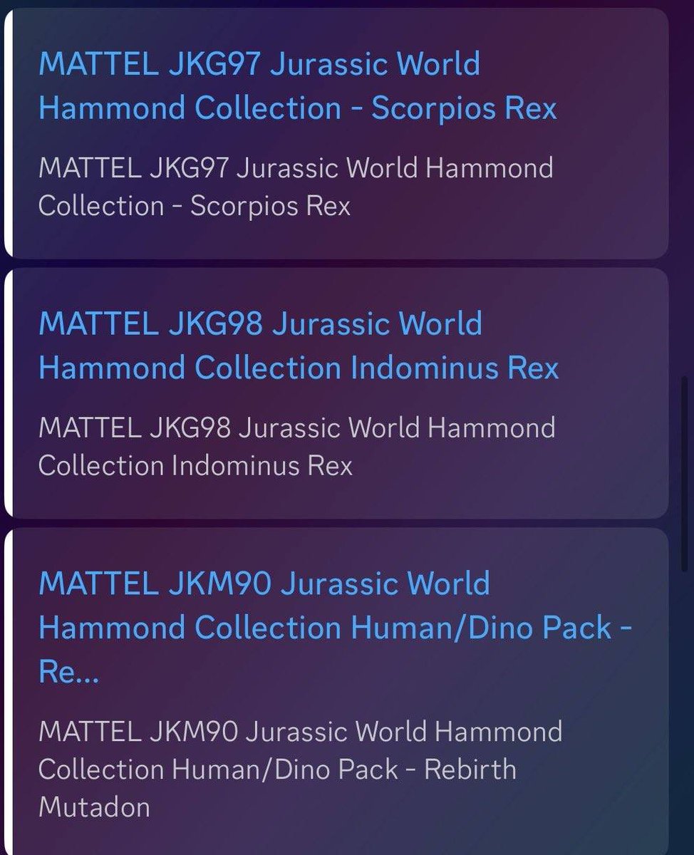 JurassicWoRevo's tweet photo. ¡Posibles primeras #Novedades!
Gracias al sitio de ventas alemán ideeundspiel aunque la fuente es confiable, no se trata de un anuncio oficial.

¡#IndominusRex de #JurassicWorld  #ScorpiosRex de #CampCretaceous #Dilophosaurus y #Mutadon de #JurassicWorldRebirth e #Hypsilophodon! https://t.co/xatP9NwApO