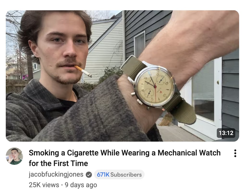 jamesklug's tweet photo. why yes youtube algorithm, i am interested https://t.co/9TB55q5oJ6