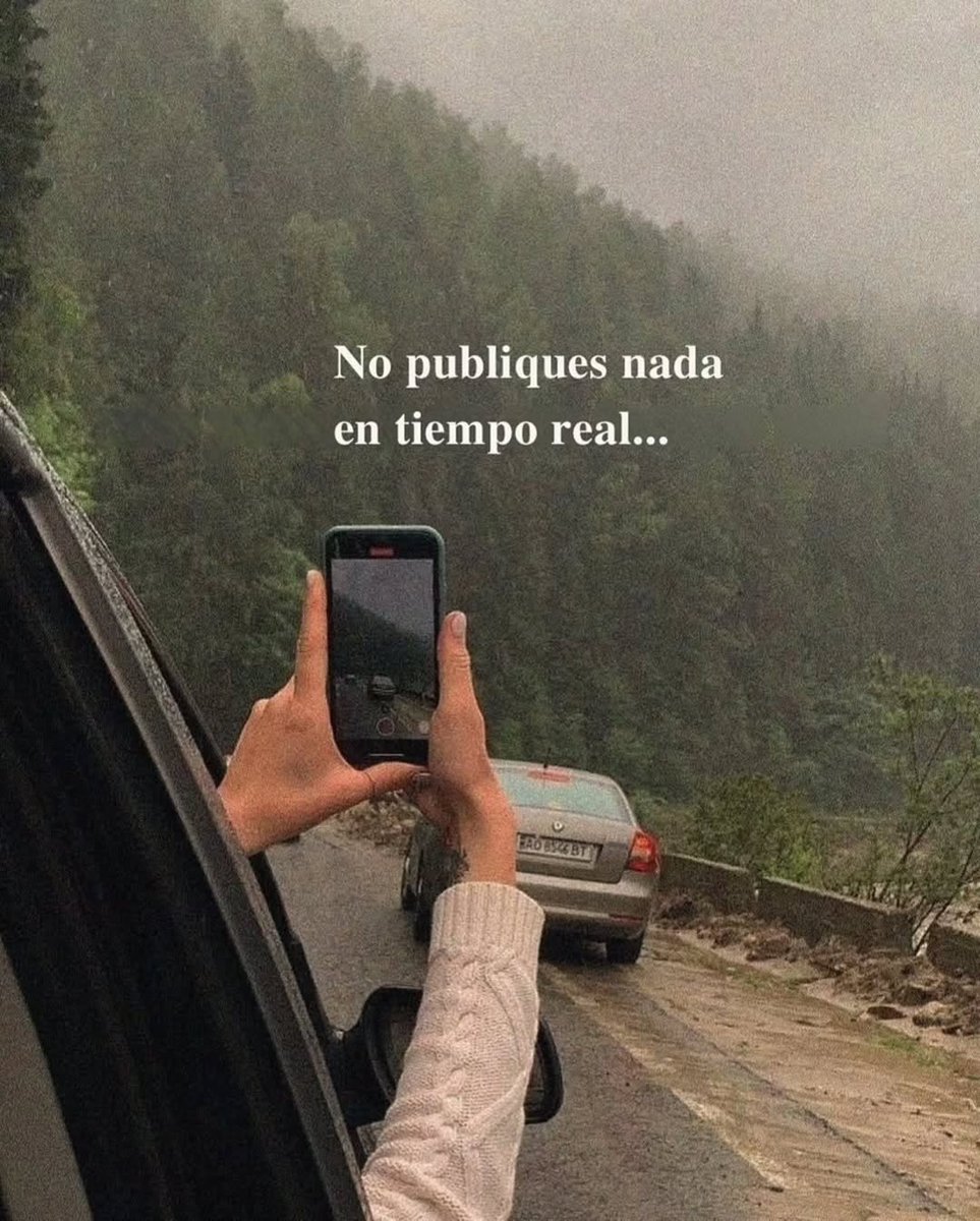 No publiques nada en tiempo real...

Hilo🧵