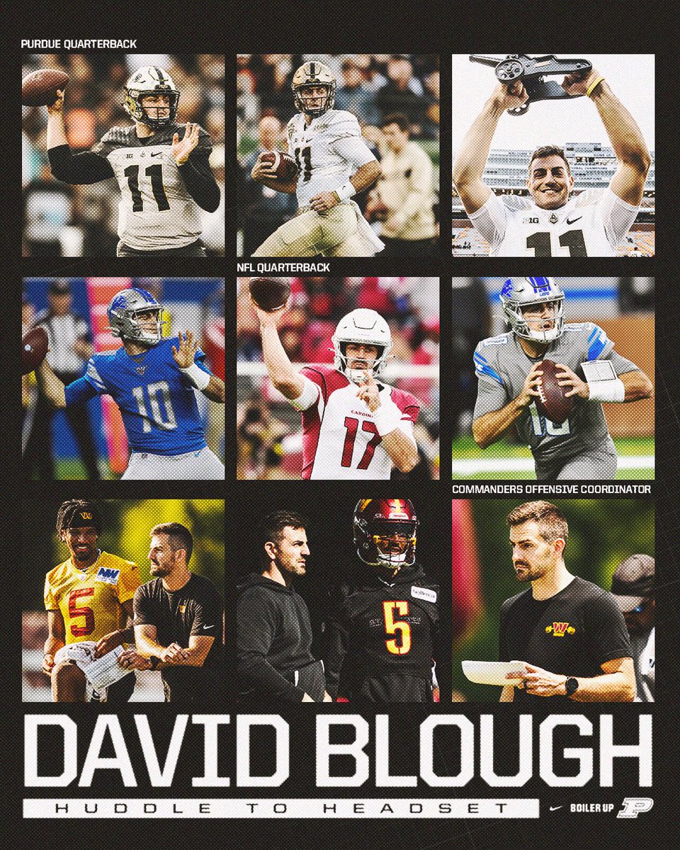 On the rise 📈

Congratulations to <a href="/david_blough10/">David Blough</a> on being named the <a href="/Commanders/">Washington Commanders</a>' offensive coordinator!
