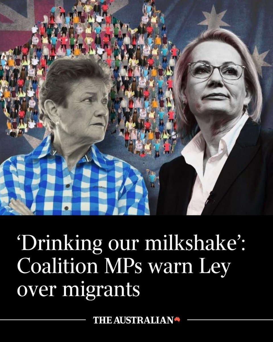 australian's tweet image. Coalition MPs are growing increasingly restless over the party’s lack of an immigration policy, with calls mounting for Sussan Ley to accelerate development of a position amid pressure from One Nation: bit.ly/4aY8MK8