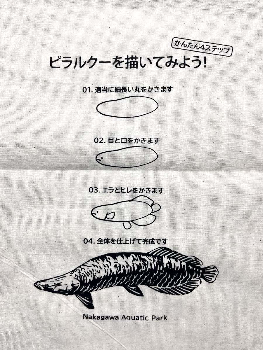 tan_sui_kabutz's tweet image. タップしなくても最初から縦に並んでいる、栃木県なかがわ水遊園のグッズ（トートバッグ）のおもしろ可愛いイラストが好きです。