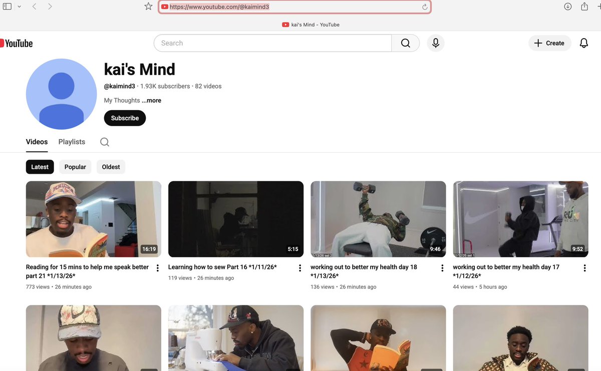 FearedBuck's tweet image. Kai Cenat is fully committed to his pivot into fashion. He created a YouTube channel that shows him learning how to sew, read, and work out