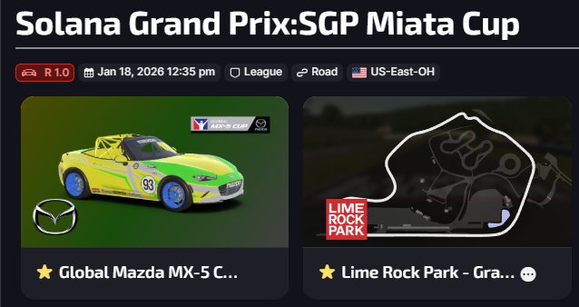 🏁 FIRST RACE OF THE YEAR IS HERE 🏁

The grid is set and we’re going LIVE this Sunday 🔥

🎥 Live on Discord &amp; Twitch
🕛 Event Kickoff: 12:00 PM EST
🏎️ Race Start: 3:00 PM EST

Jump in early to hang out, chat with the team, and meet the drivers before lights out.

🚦 New drivers