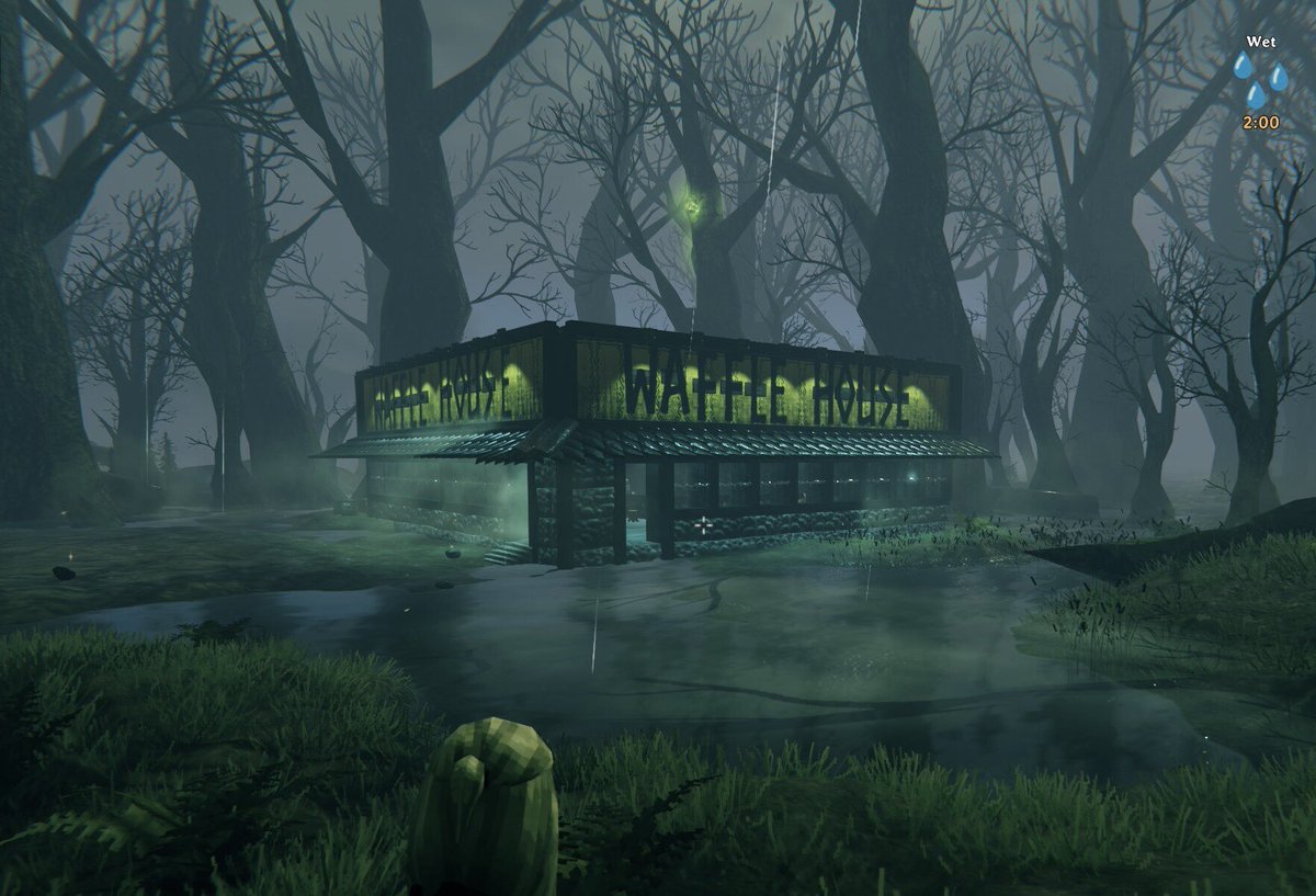 gregthesorcerer's tweet image. The inhabitants of this place may be long dead but the Waffle House still stands strong