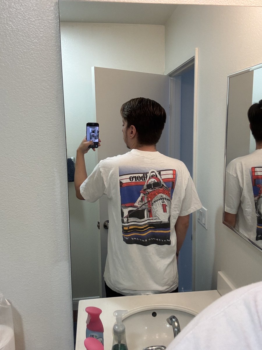 soars's tweet image. today's fit features a 1992 f1 shirt I thrifted