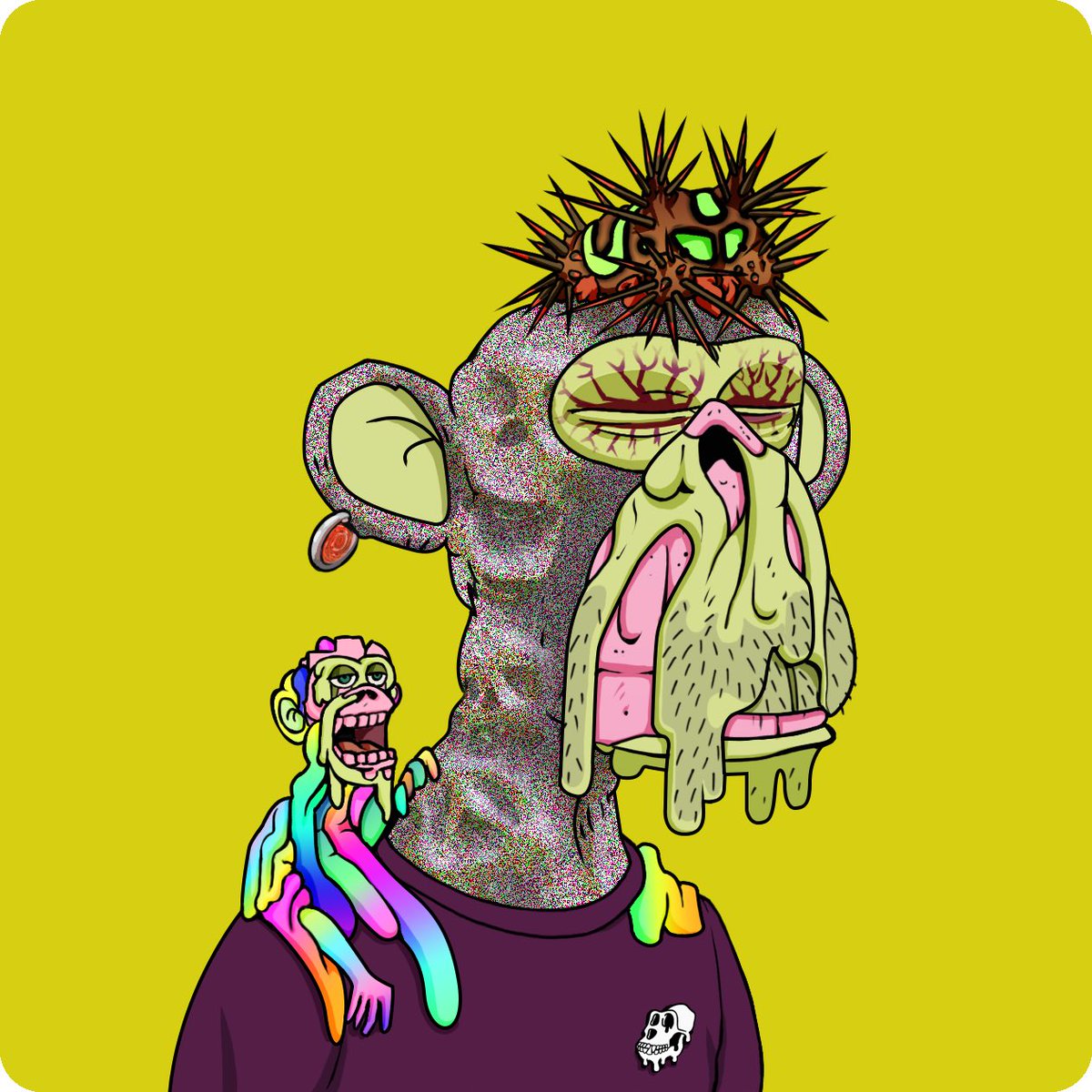 Always wanted a BAYC T black mutant. <a href="/BoredApeYC/">Bored Ape Yacht Club 🍌</a>