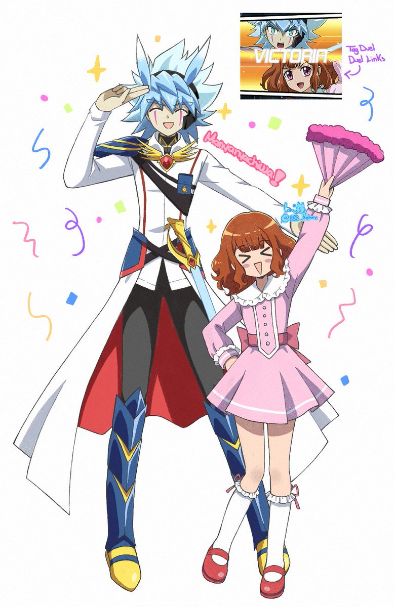 888_Kotone's tweet image. I saw someone do something similar and wanted to do the same, especially since I'm currently hooked on Duel Links.

(Yes, Yudias forgot that Mimi isn't Manya 😆)

#YGO #GORUSH #SEVENS