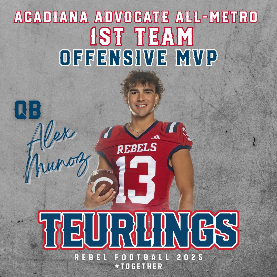 tchfootball's tweet image. 1st Team All-Acadiana Offense #Together