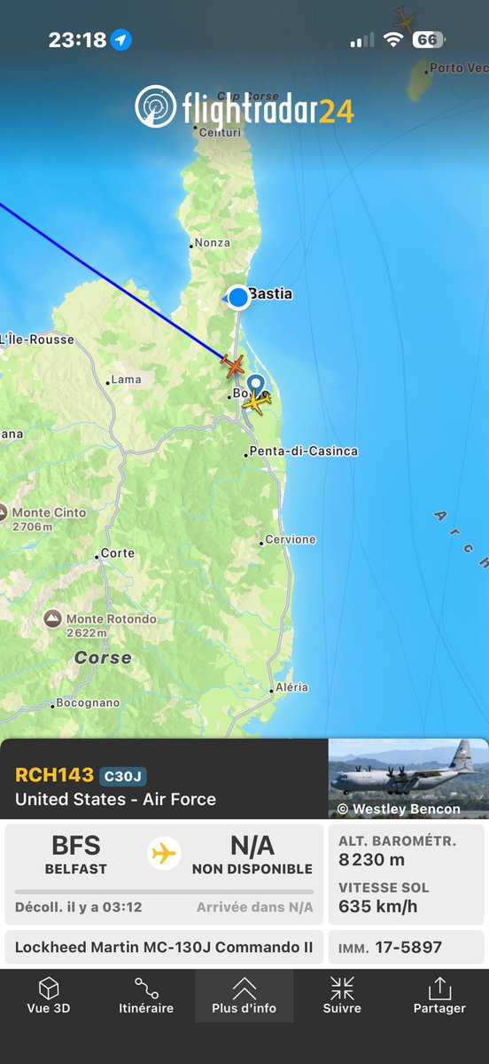 Mathieu2B's tweet image. C’est dingue le nombre de C-130 Américains qui survolent la Corse depuis quelques jours. Sans parler du drone d’il y a environ 15 jours…