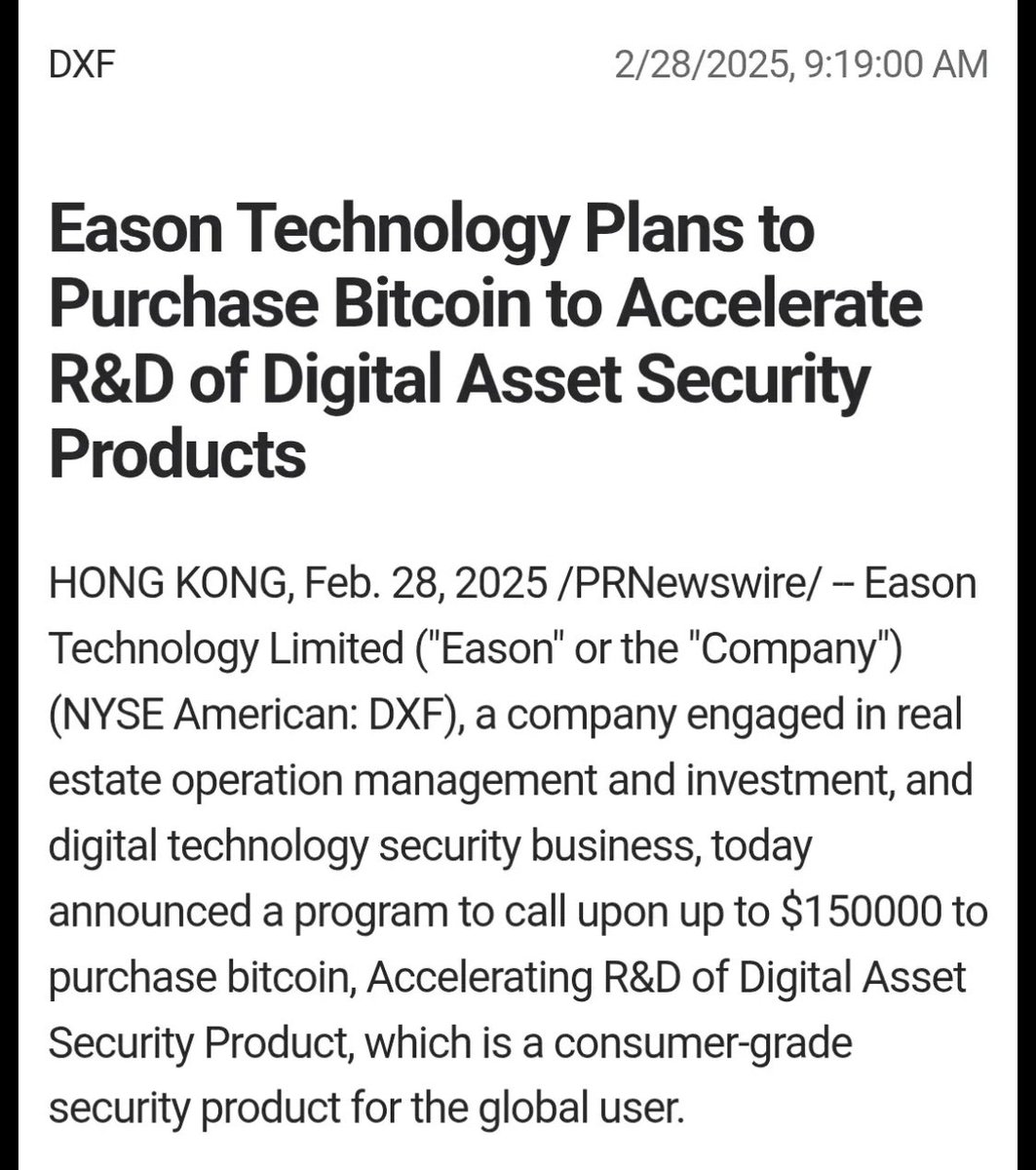 3 million market cap bitcoin $btc stock = DXF