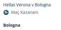 carlostips3's tweet photo. 📌İtalya - Serie A

Hellas Verona v Bologna

Maç Kazananı
Bologna
2.10

▪️https://t.co/yPw9dRKP4K https://t.co/cdZl9bheEL