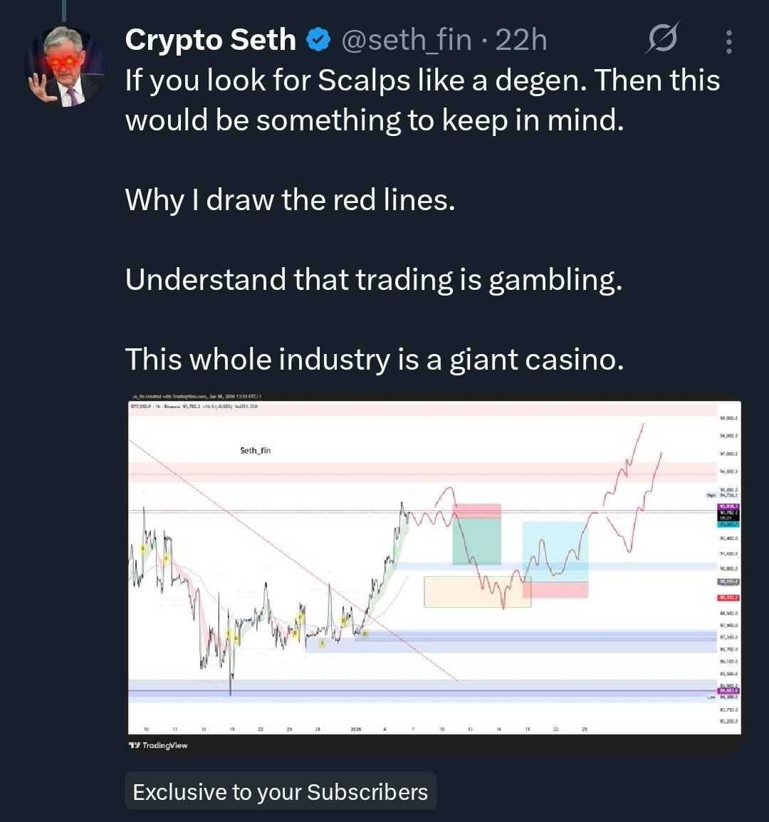 Nice red line you got there Mr @seth_fin #Bitcoin MM stumbled on my red  line and did the math. Max pain it is.