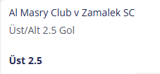 carlostips3's tweet photo. 📌Mısır - Lig Kupası

Al Masry Club v Zamalek SC
Üst/Alt 2.5 Gol
Üst 2.5
1.90

▪️https://t.co/yPw9dRLmUi https://t.co/ZezcZp8XbJ