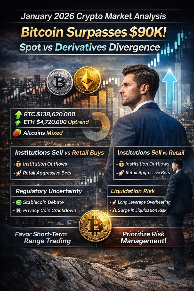 BTC 9만 달러 돌파했지만 이게 진짜 시작일까? 🤔
기관은 매도 중 (블랙록 대규모 매도)
개미는 레버리지 롱 베팅 (역대급)
강제청산 신호 점화 ⚠️
현물과 파생의 온도 차이가 극대화되고 있습니다. 리스크 관리 필수!

상세내용보기 :
onbinder.com

#비트코인 #암호화폐 #기술분석