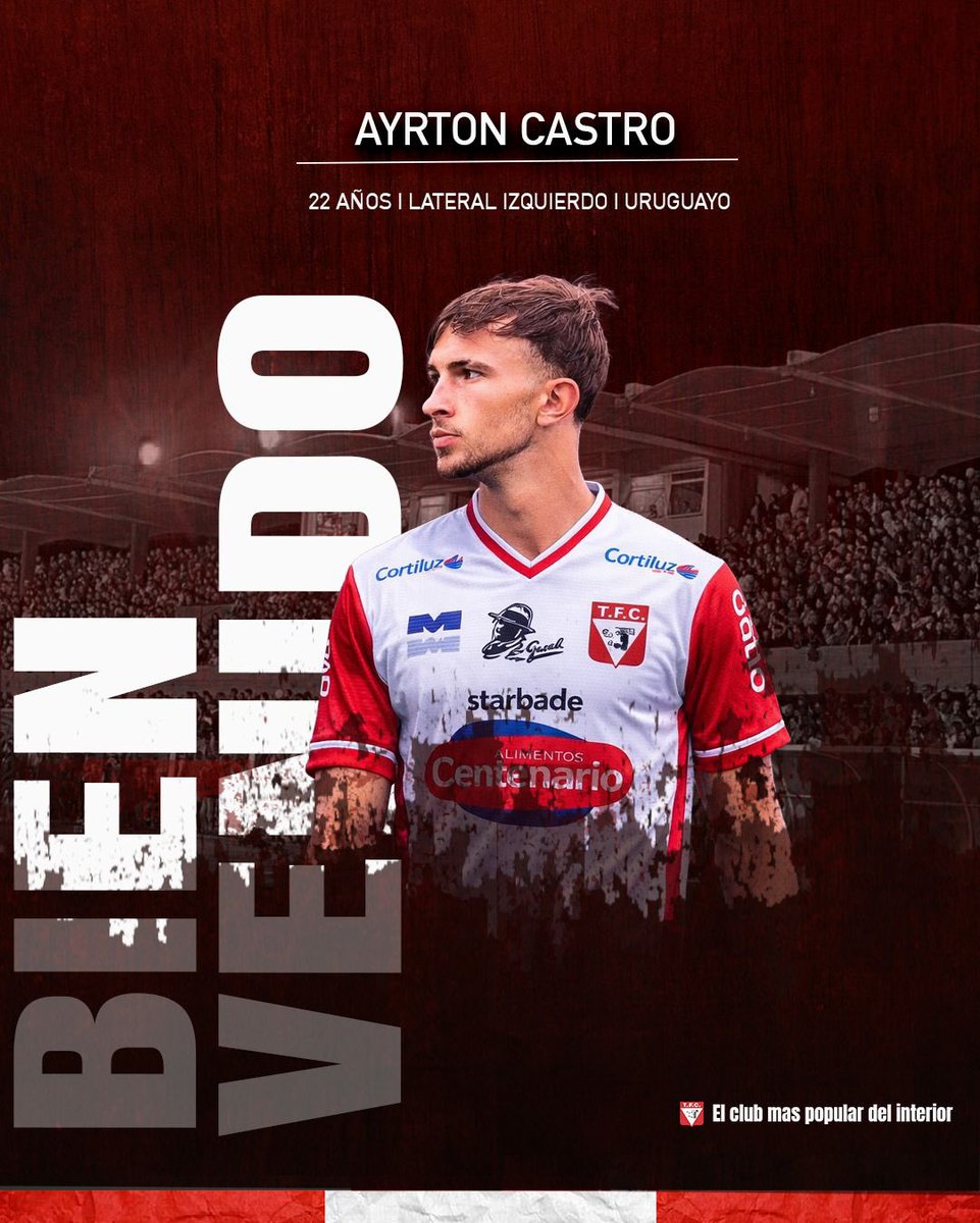 ✔️ 𝖴𝖭𝖮 𝖬Á𝖲, 𝖡𝖨𝖤𝖭𝖵𝖤𝖭𝖨𝖣𝖮 𝖠𝖸𝖱𝖳𝖮𝖭.

El ex Miramar Misiones Ayrton Castro es la decimocuarta incorporación de cara a la temporada 2026.