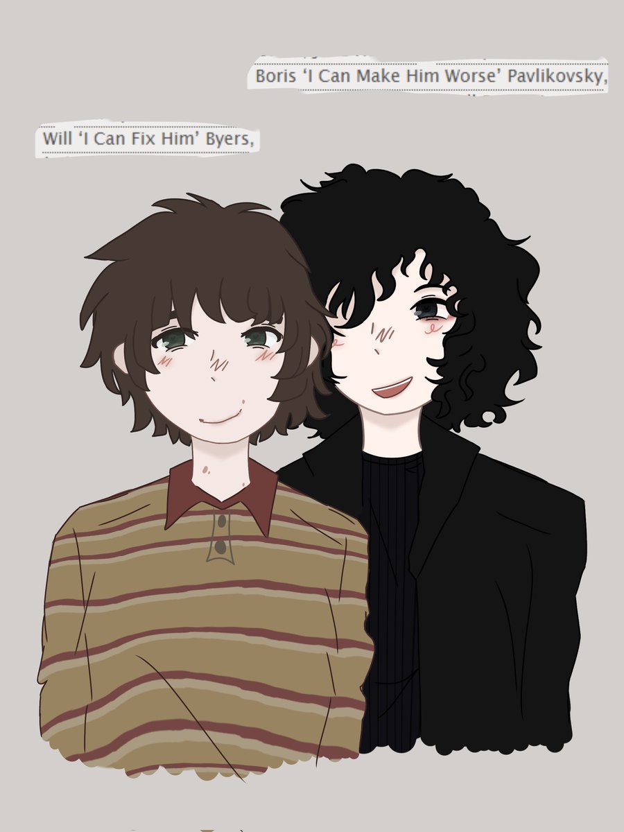 IvanS2WillByers's tweet image. Pls do more Borill fics w these tags
I'm not so confident abt posting my drawing... But here it comes 
#Borill