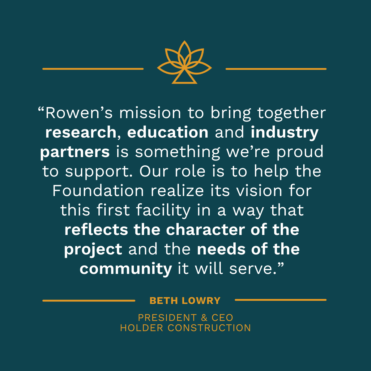 Rowen Foundation tweet media