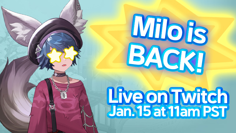 Happy New Year Heroes! 🎉 CM Milo is BACK for the first livestream of 2026 on this Thursday, January 15 at 11am PST! There is a new update including an all new Limited Hero! Come hang out for chats, laughs, and giveaways! 🎁

Enjoy the stream here: twitch.tv/bnsheroes