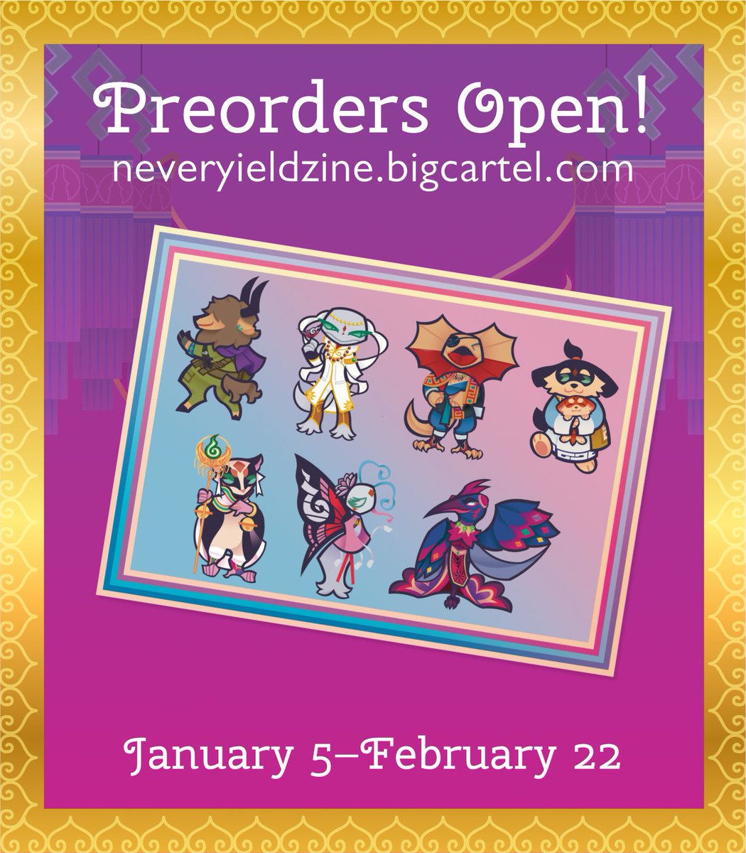 Merch Artist Preview 🔥

Check out this PAWsome sticker sheet by <a href="/matariimau/">Klint ⚔️🍷🐉</a> ! Recognize any familiar faces? 🤔🐾

This sticker sheet is available as part of our Full Bundle!

🐉neveryieldzine.bigcartel.com