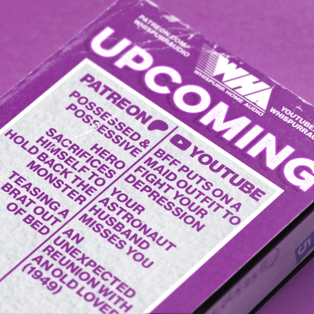 UPCOMING CONTENT
- Possessed &amp; Possessive 😈
- Hero Sacrifices Himself To Hold Back The Monster 🫣
- Teasing A Brat Out Of Bed 🫩
- BFF Puts On A Maid Outfit To Fight Your Depression 🧹
- Your Astronaut Husband Misses You 🧑‍🚀
- An Unexpected Reunion With An Old Lover 🍷