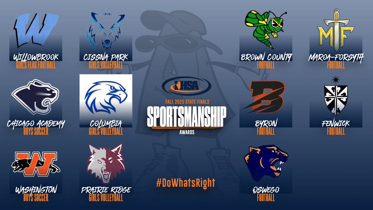 It’s Add A. Tuesday! Congratulations to the <a href="/IHSA_IL/">Illinois High School Association #IHSA</a> Fall State Finals Sportsmanship Award recipients!
