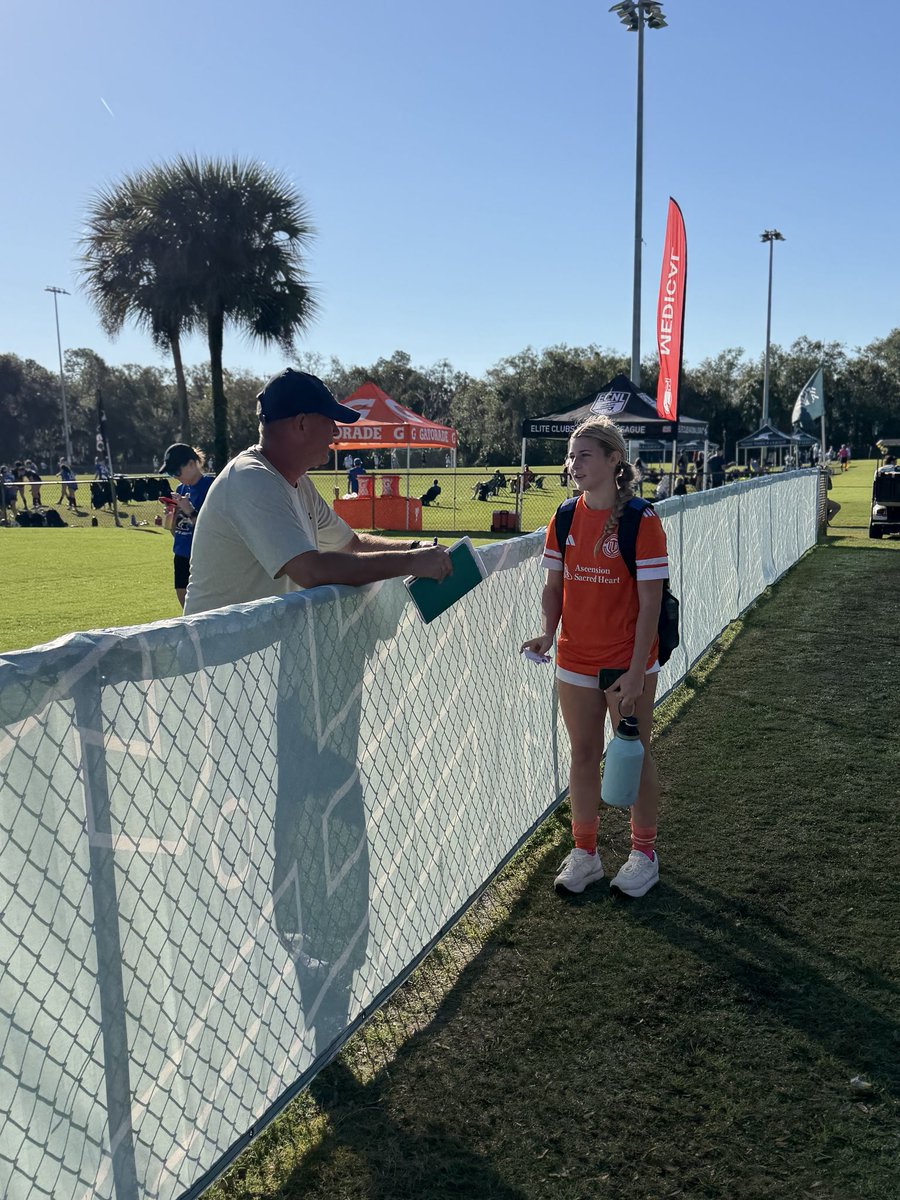 tally_soccer's tweet photo. 🔎📝 Scouts Everywhere!! 📝 🔎

The exposure for our girls at the ECNL RL Showcase  was amazing  - with scouts from all over the country packing the sidelines!

While our players and coaches hit the pitch, our Director was working the sidelines, engaging with the scouts. https://t.co/lonpyIklqp