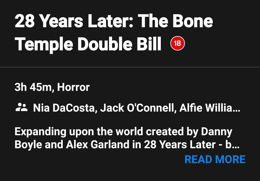 Excited for tonight's double bill😎 #28YearsLater