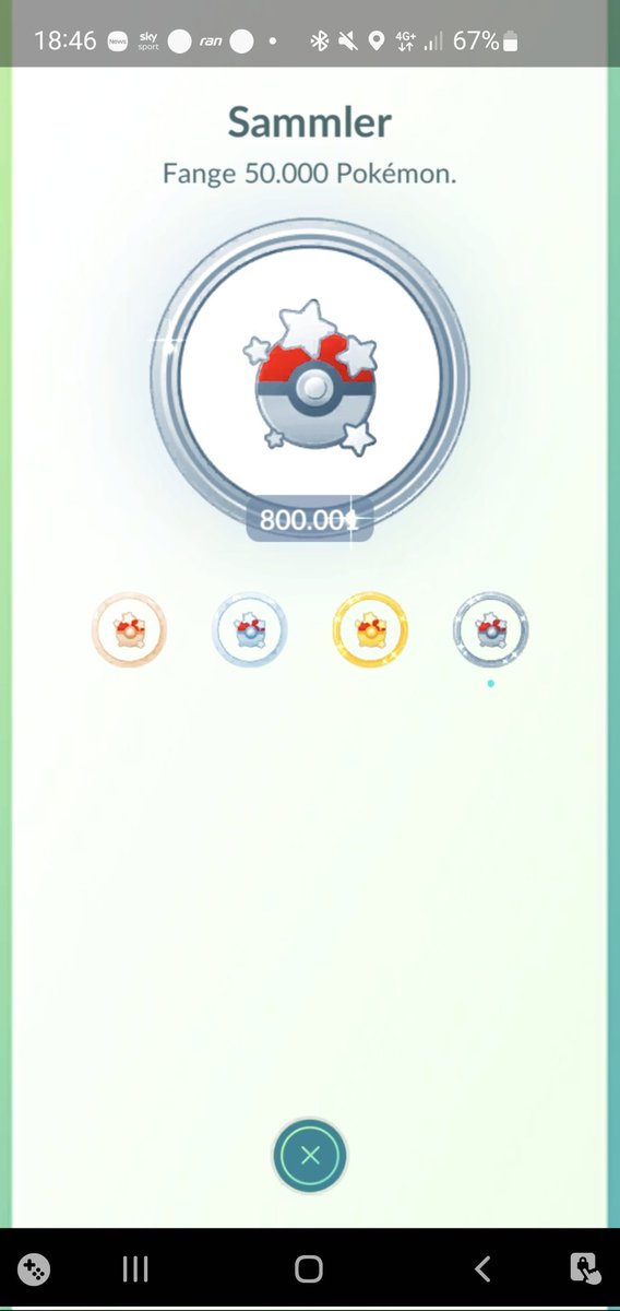 800k catches reached! 🤙🏻🥳🥳
Last number is definitely a 0...🙈🤣
I'm getting more and more optimistic that I will really reach the million somewhen 😅
#PokemonGO