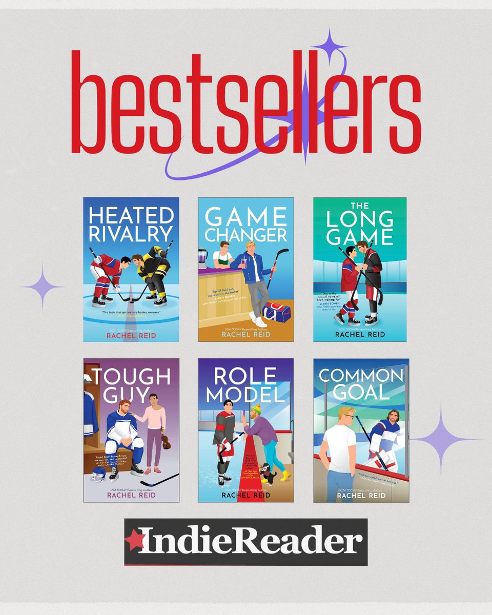 IndieReader's tweet image. It's a Rachel Reid sweep! 🏒🔥

Here is this week's IndieReader bestsellers' list.

Check them out here: loom.ly/O1UWcYo

#HeatedRivalry #RachelReid #IndieReader #Bestsellers #NewBooks #IndieBooks #IndiePublishing