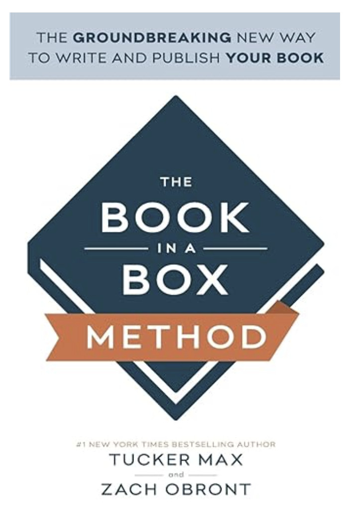 At seminars I used to see Tucker Max’s Book In A Box. As the company grew they began working with larger, more established clients, they changed the name in December 2021, to Scribe Media, reflecting a broader publishing mission rather than just a simple “book in a box” process.