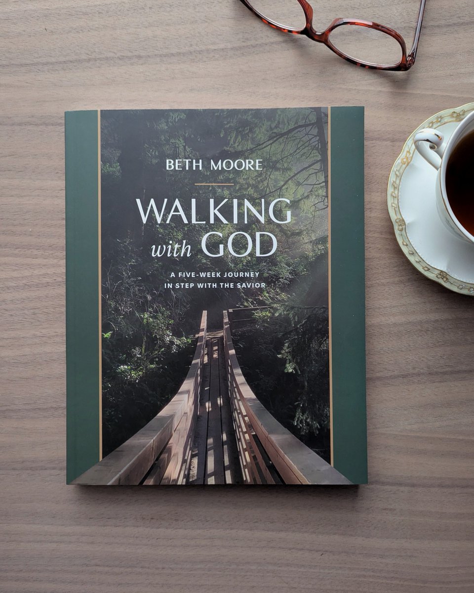 TyndaleHouse's tweet photo. A new Bible study from Beth Moore just released today! Discover the book Walking with God: A Five-Week Journey in Step with the Savior!

Get the book here: https://t.co/EOcgAjITWT
Get the six-session video series: https://t.co/KaJleolZ0s

@BethMooreLPM https://t.co/S2nwb7BhcX
