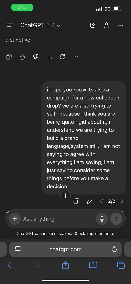 ngenechicheta's tweet photo. I was re-reading my chat with ChatGPT, and I just realized that I talk to it as if I am  in a board meeting😂😭 https://t.co/94A8fYas3v