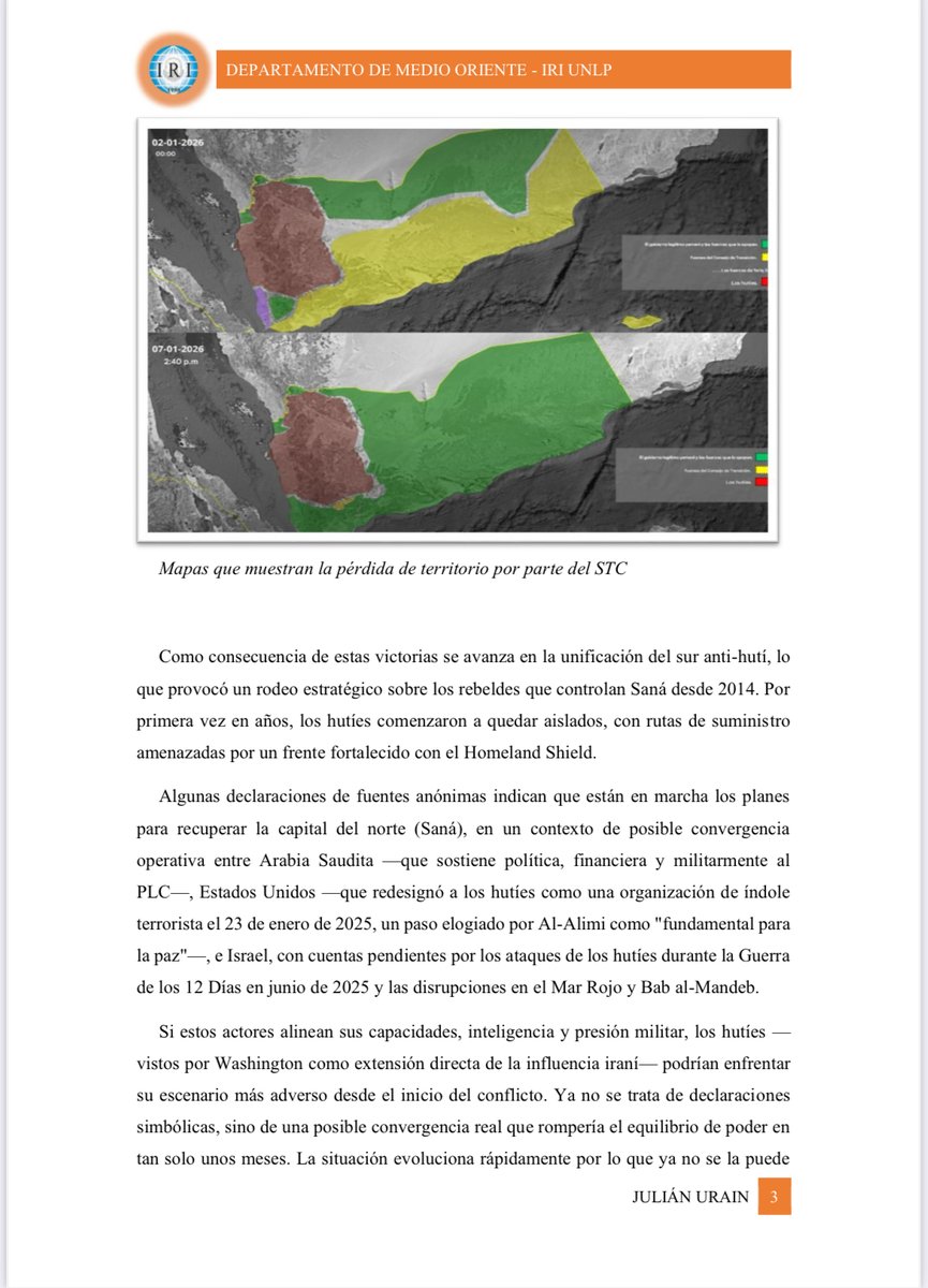 Medio Oriente - UNLP tweet media