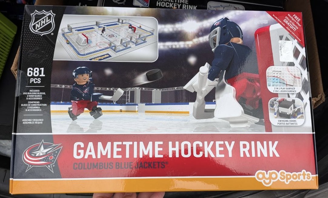 SlapShotNation's tweet photo. Any #cbj fans interested in this Oyo sports blue jackets rink? It’s sealed and Lego compatible. Looking for $150

#oyosports #oyos #nhl #columbus #columbusbluejackets https://t.co/t1PbS447Fg