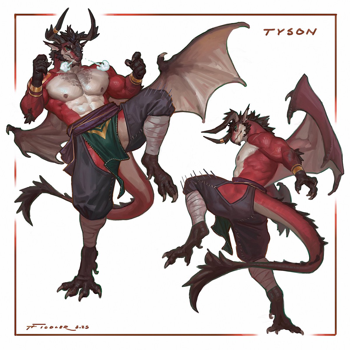 Tyson’s updated design 🐉 🔥

(Nood version on the p-place 🍃)