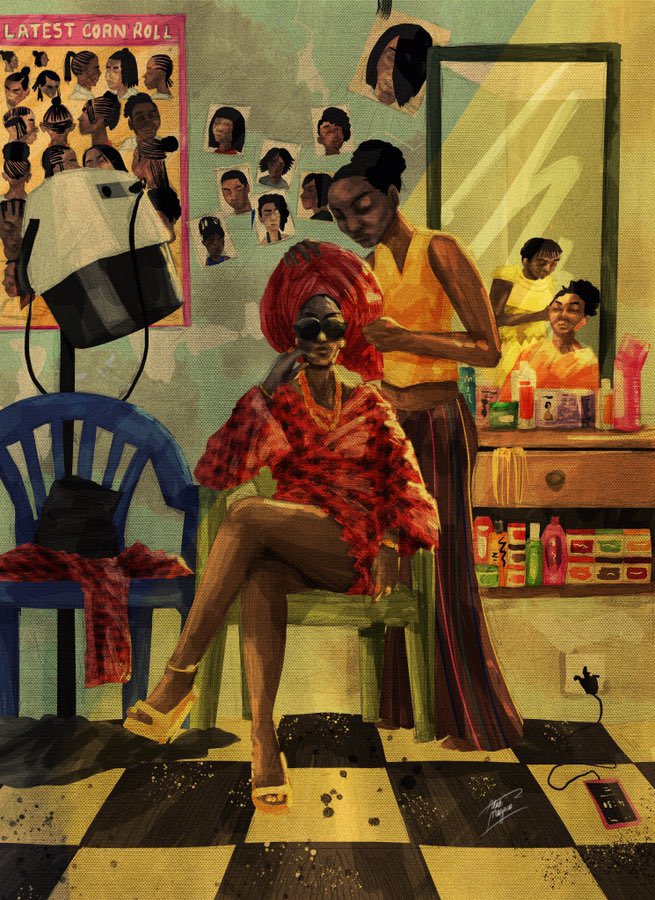 Shutabug's tweet image. My new challenge is to see how many different ways I can paint the same concept.